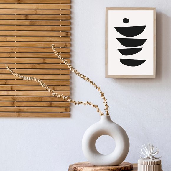 Modern Minimalist Abstract Geometric Wall Art Print Home Decor [No Frame] - Picture 4 of 7